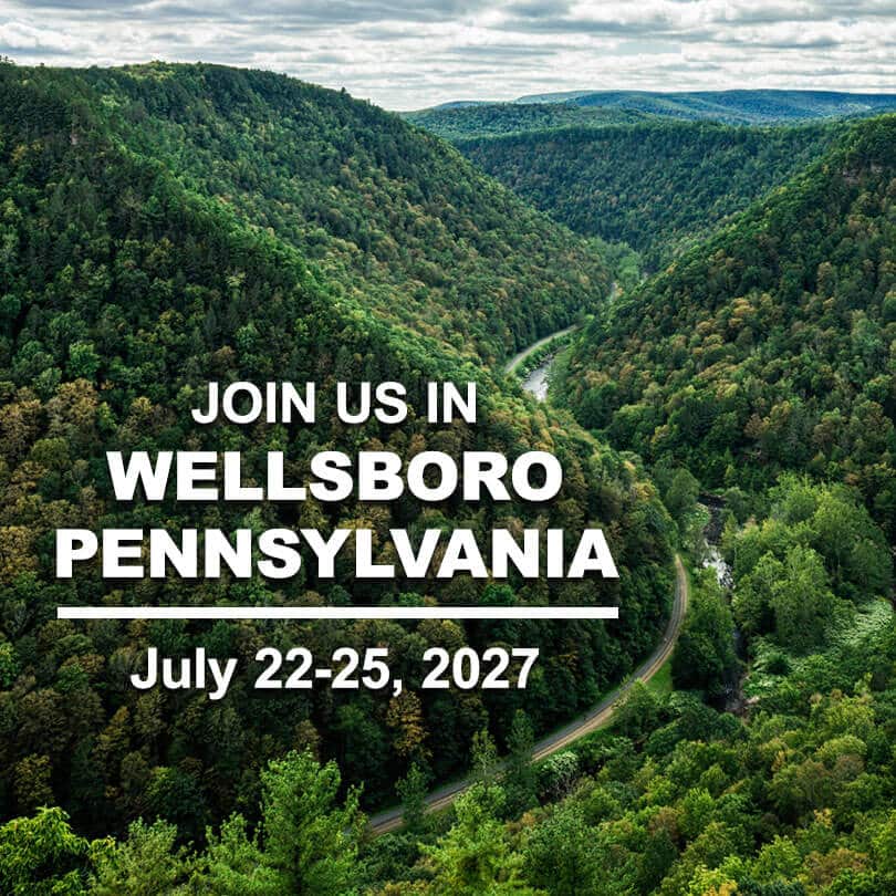 Green canyon valley of Wellsboro, PA area